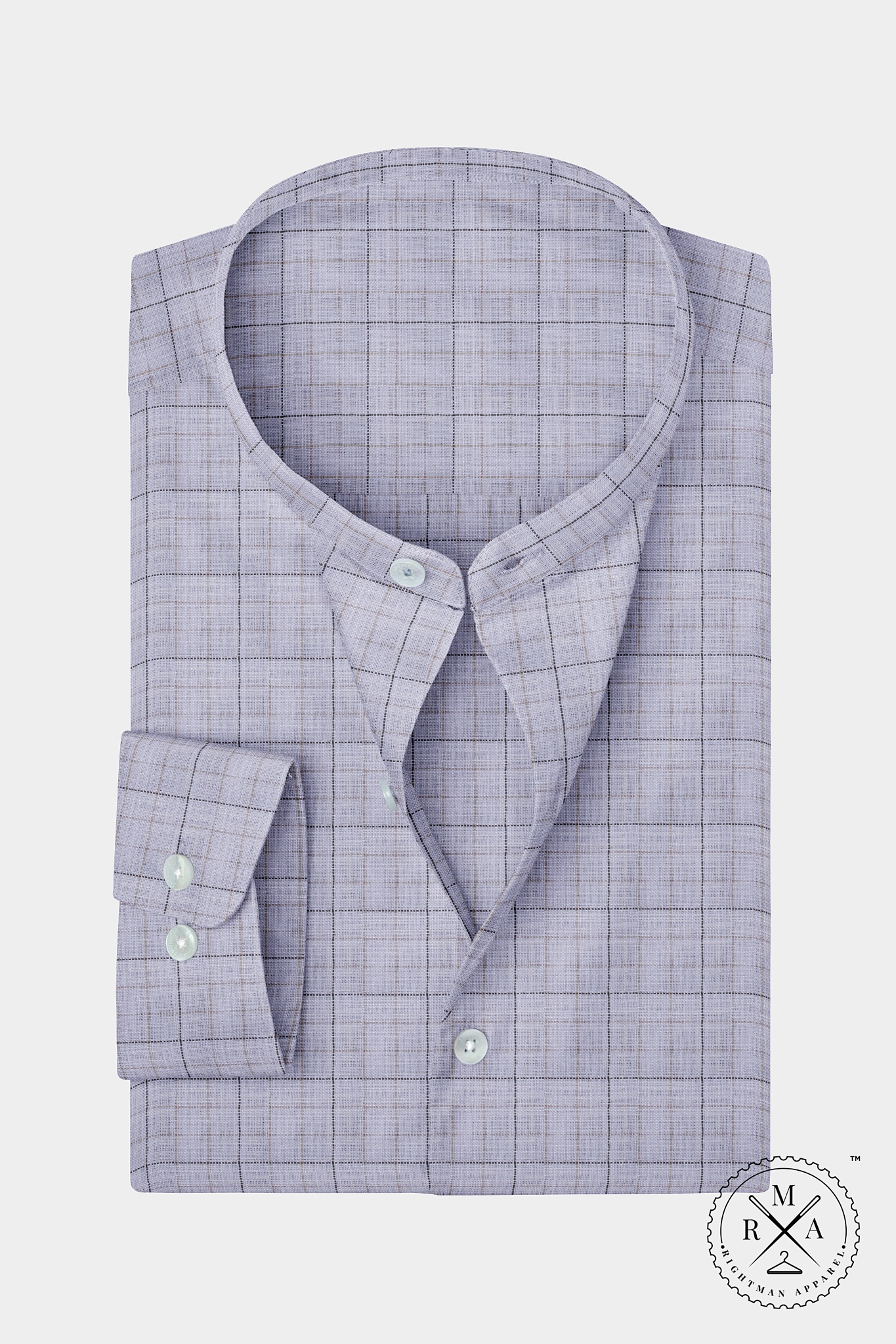 Gray Double Tone Checks Shirt SH368